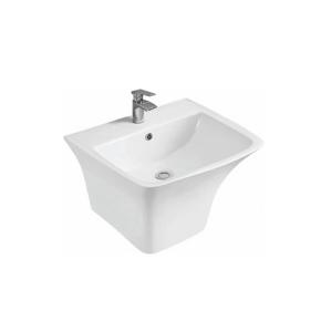 Wall-hung basin with half pedestal  2013